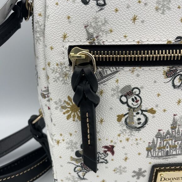 Dooney & Bourke Disney Mickey Holiday 2020 Mini Backpack Winter Wonderland NWT - Picture 4 of 16
